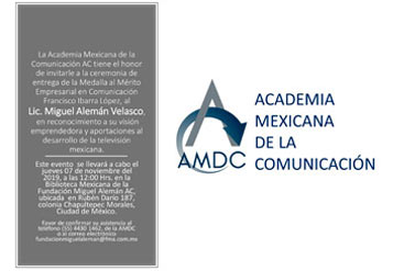 Medalla alo Lic. Miguel Alem&aacute;n Velasco