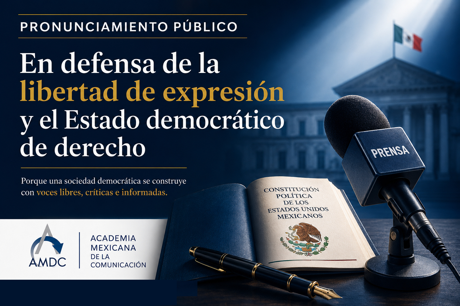 La AMDC llama a revisar la denominada “Ley Serrano” por posibles afectaciones a la libertad de expresión