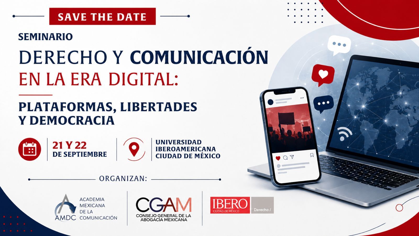 Derecho y Comunicación en la Era Digital: un espacio de reflexión sobre plataformas, libertades y democracia